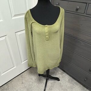 Torrid - Waffle Snap Henley Long Sleeve Tee